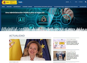 El Ministerio de Asuntos Económicos y Transformación Digital renueva su página Web
